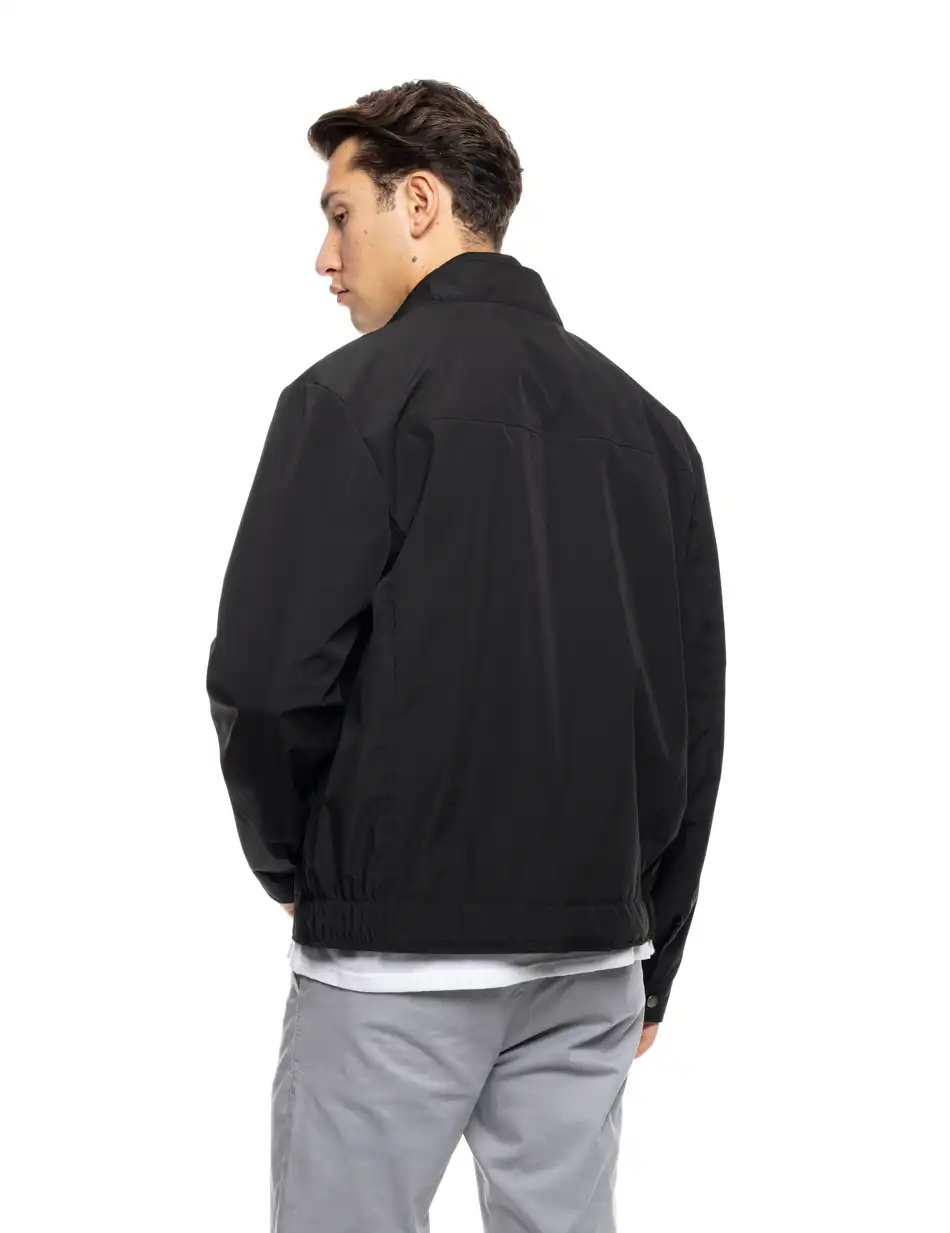 S' Ανδρικό κοντό πανωφόρι με λάστιχο 53-201-015 BLACK