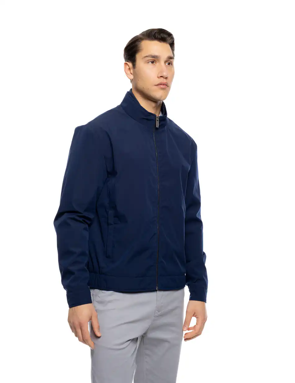 S' Ανδρικό κοντό πανωφόρι με λάστιχο 53-201-015 NAVY