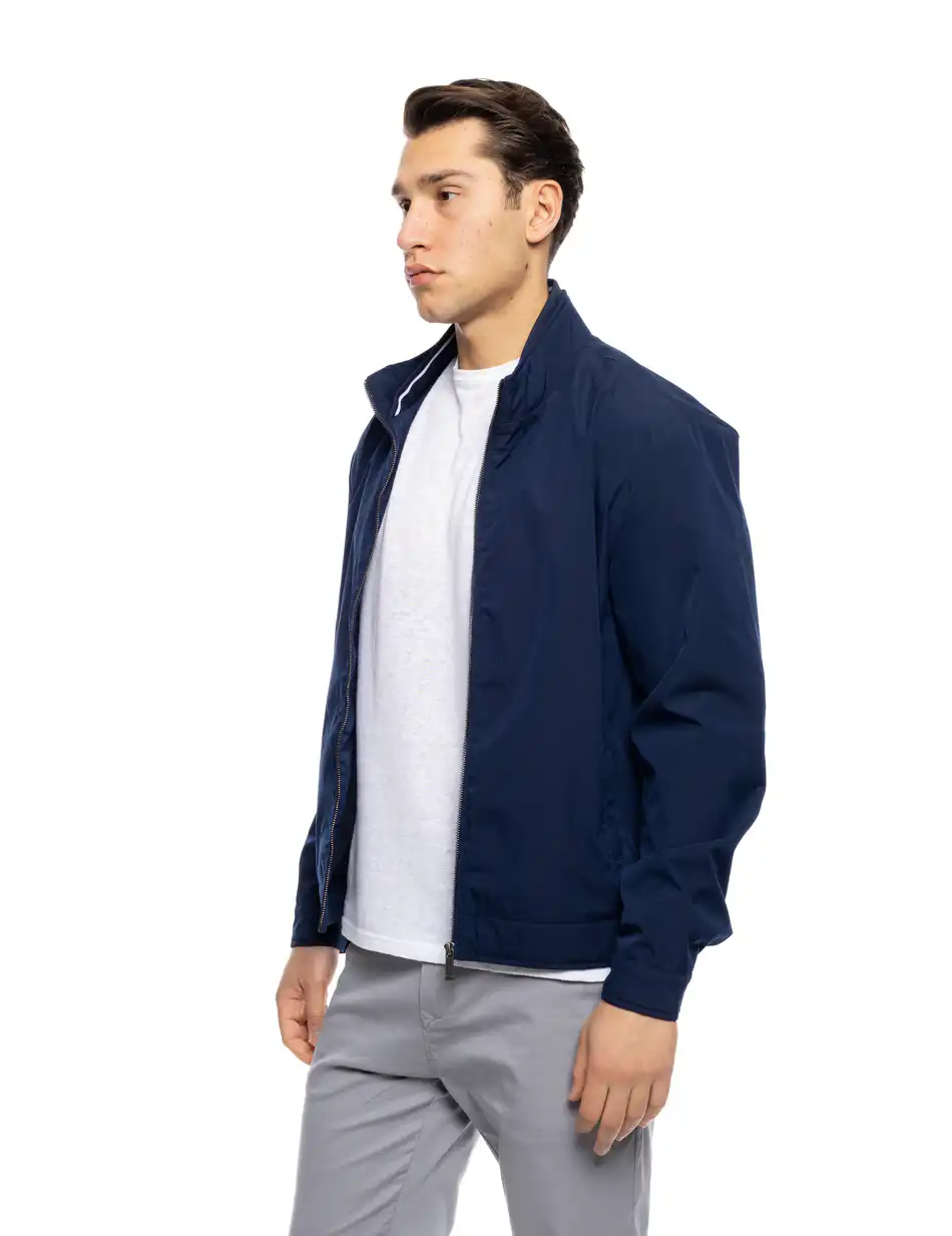 S' Ανδρικό κοντό πανωφόρι με λάστιχο 53-201-015 NAVY