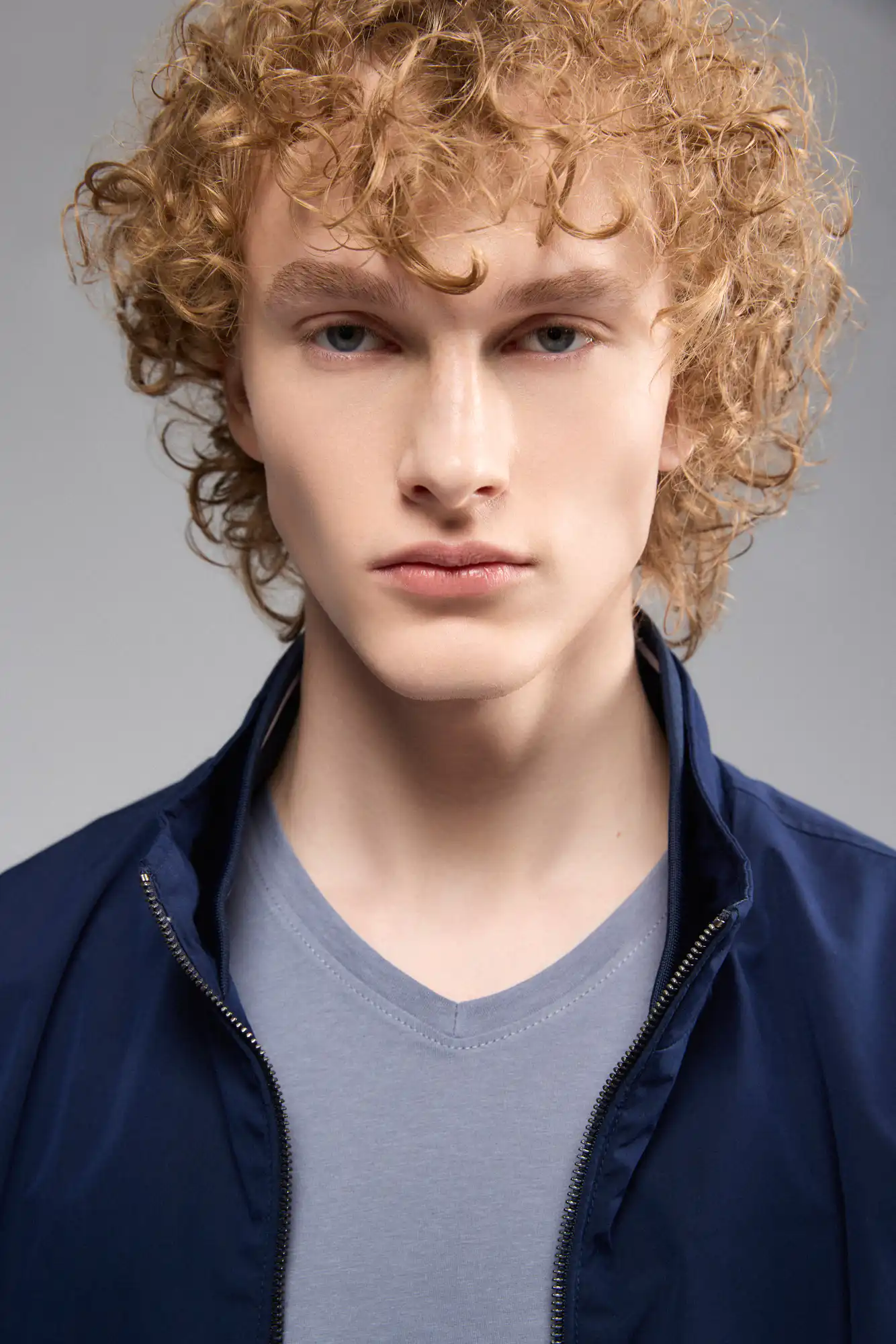 S' Ανδρικό κοντό πανωφόρι με λάστιχο 53-201-015 NAVY