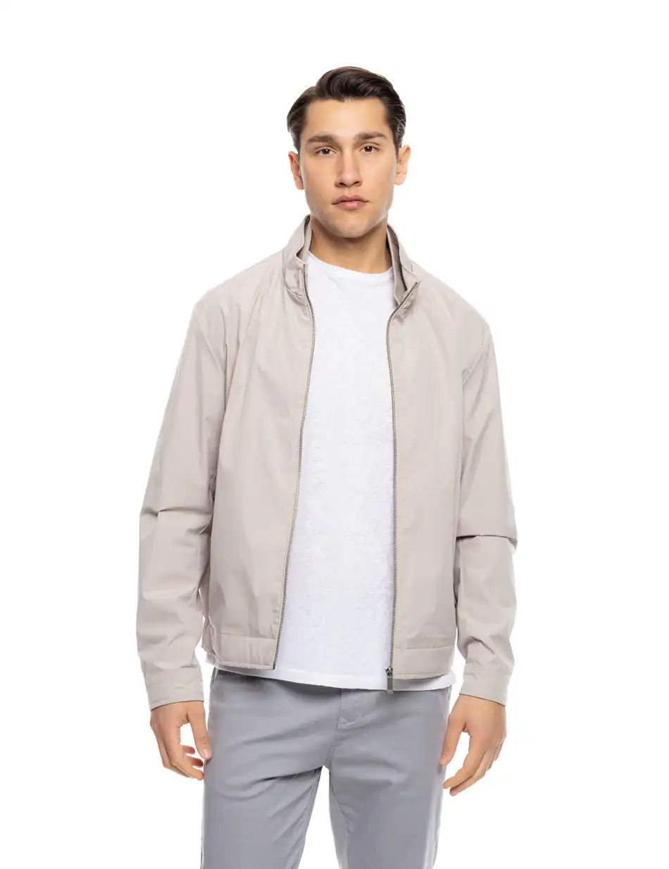 S' Ανδρικό κοντό πανωφόρι με λάστιχο 53-201-015 LT BEIGE