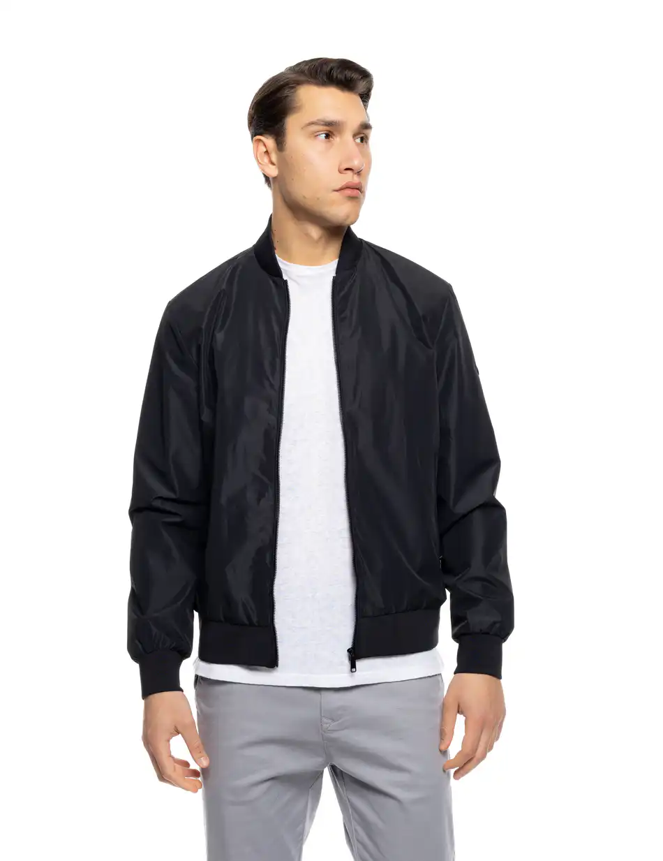 S' Ανδρικό κοντό πανωφόρι 53-201-026 BLACK