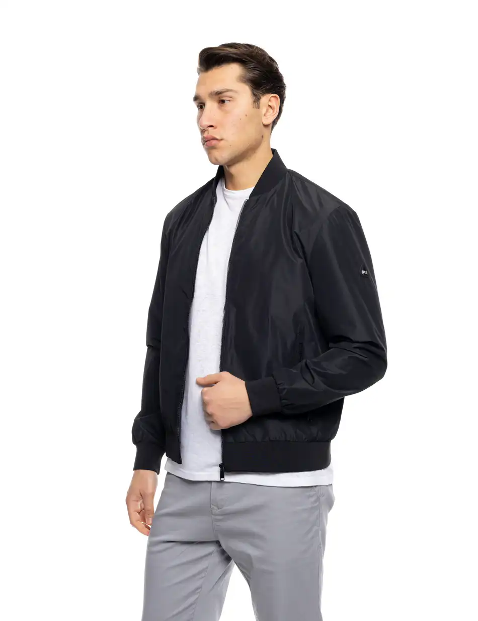 S' Ανδρικό κοντό πανωφόρι 53-201-026 BLACK