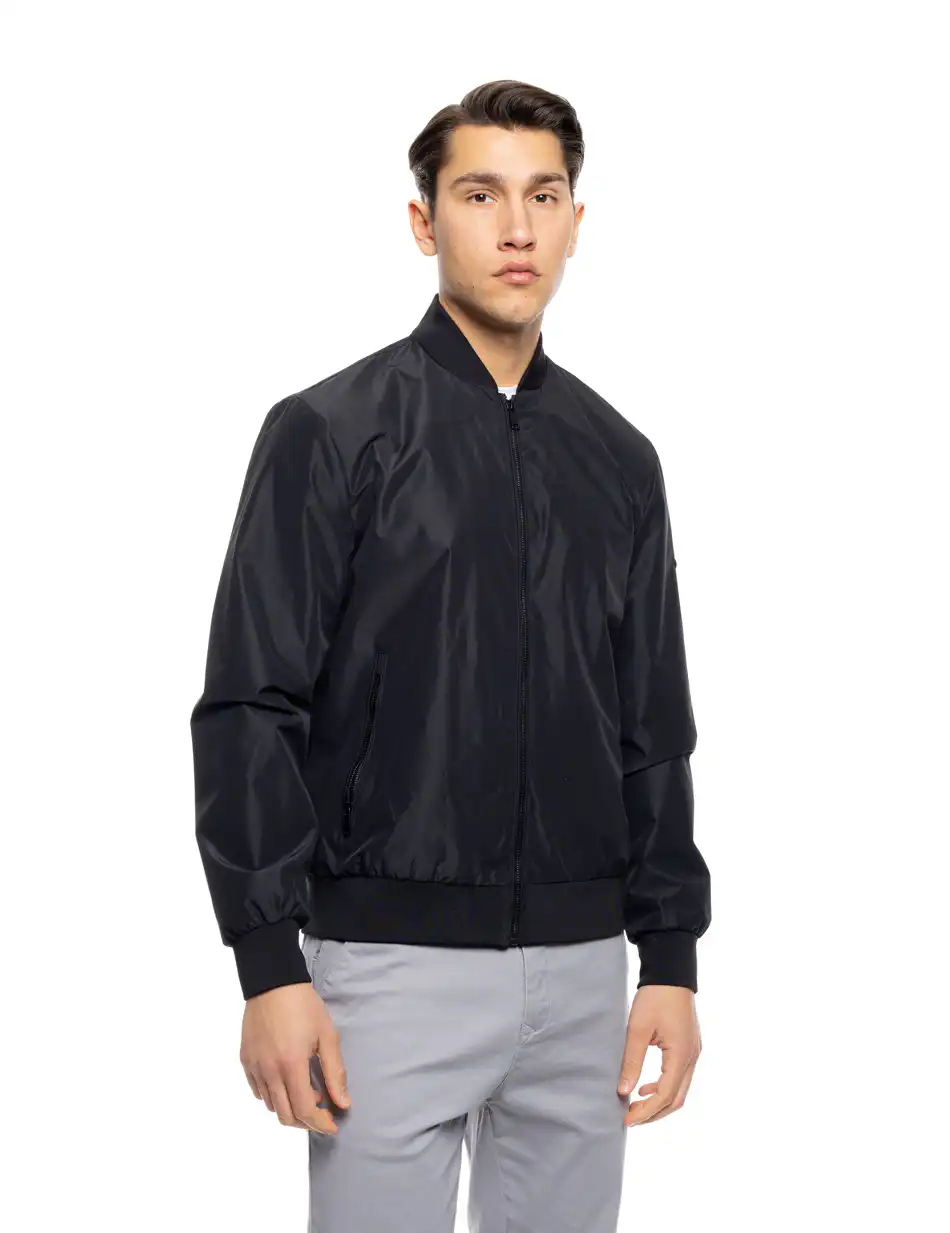 S' Ανδρικό κοντό πανωφόρι 53-201-026 BLACK