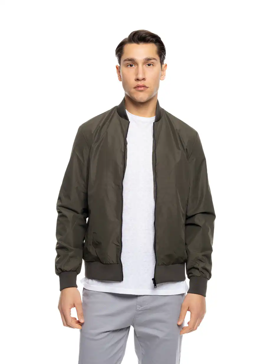 S' Ανδρικό κοντό πανωφόρι 53-201-026 GREEN