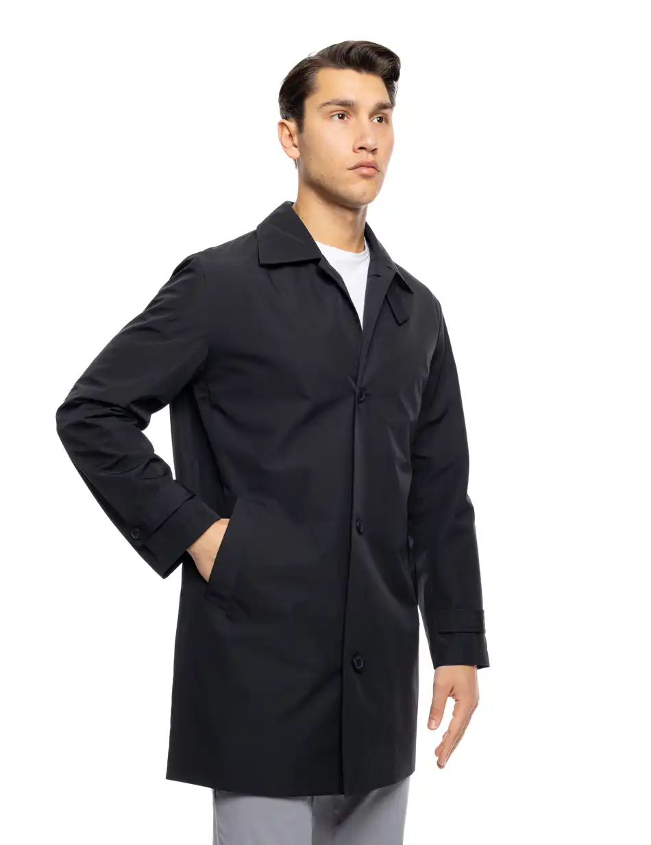 B' Ανδρική demi καμπαρντίνα 53-201-037 BLACK