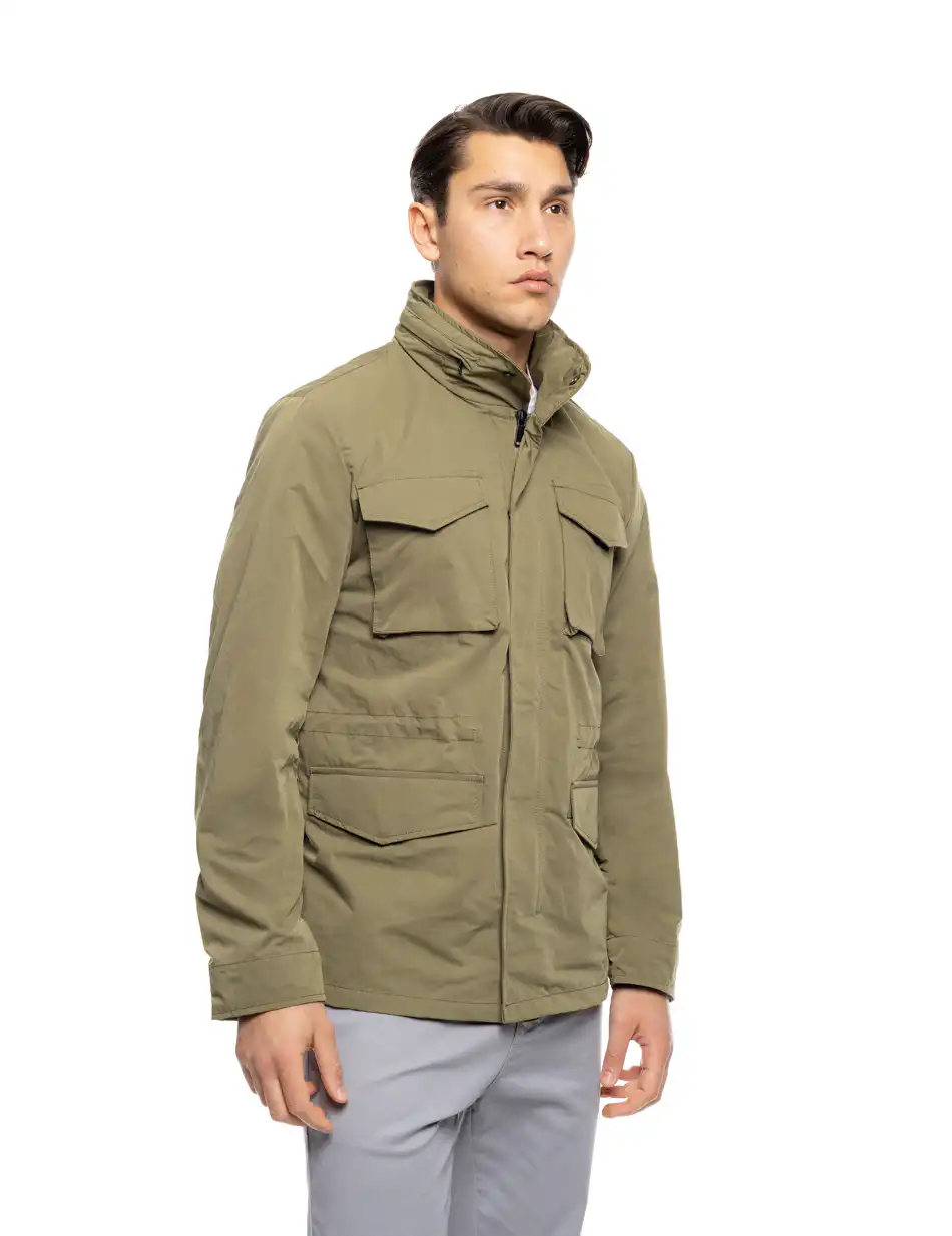 B' Ανδρικό πανωφόρι τύπου σαφαρι με τσεπες 53-201-048 GREEN