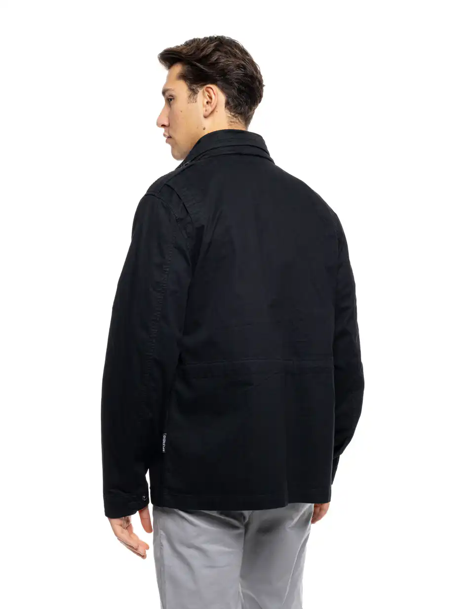 S' Ανδρικό πανωφόρι τύπου σαφαρι με τσεπες 53-201-049 BLACK