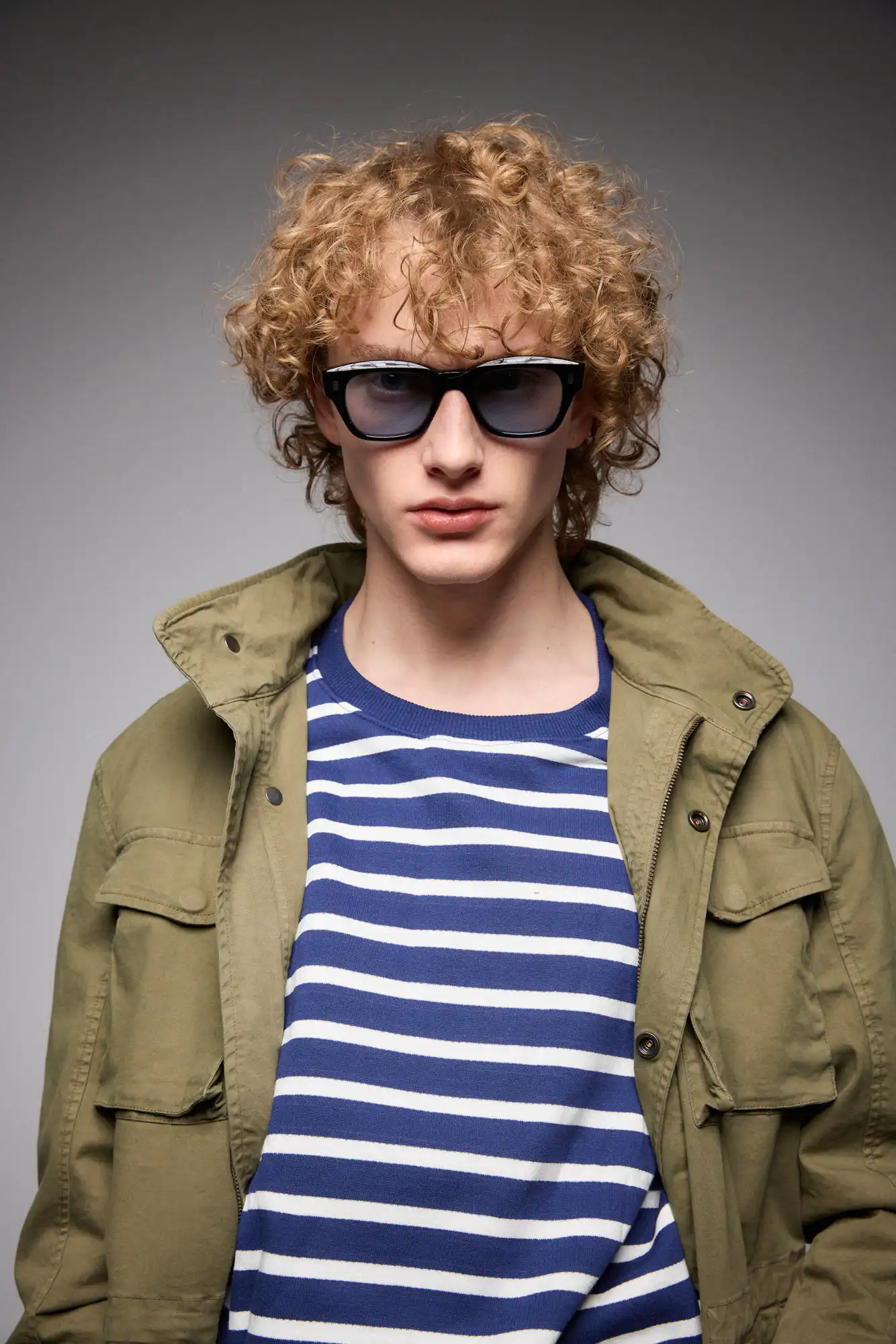 S' Ανδρικό πανωφόρι τύπου σαφαρι με τσεπες 53-201-049 KHAKI