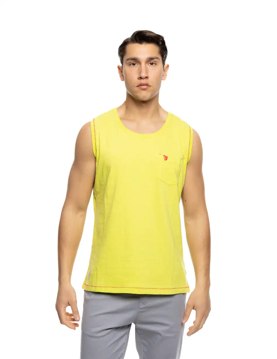 B' Ανδρικό αμάνικο μπλουζάκι 53-206-001 CABBAGE