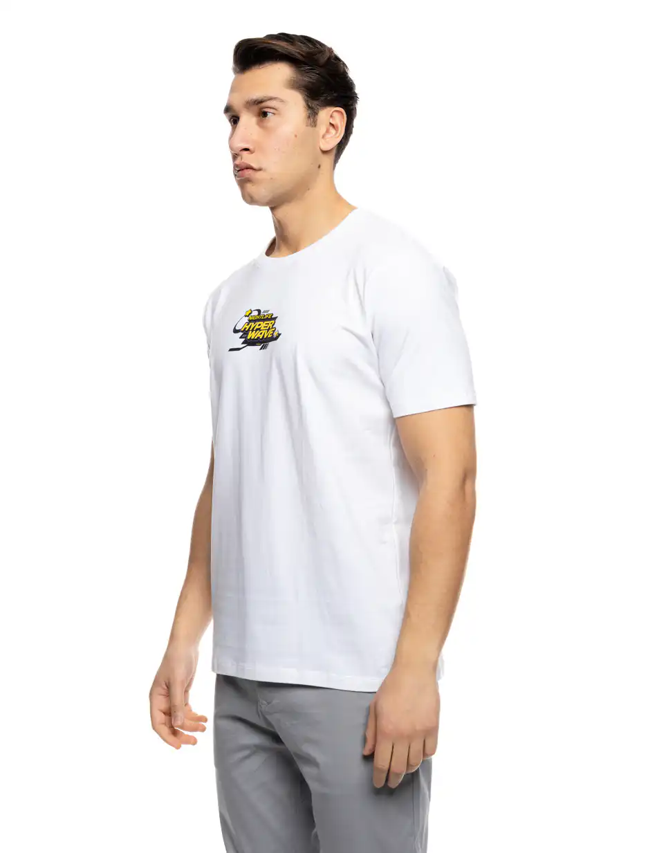 B' Ανδρικό μπλουζάκι με τύπωμα στην πλάτη 53-206-006 WHITE