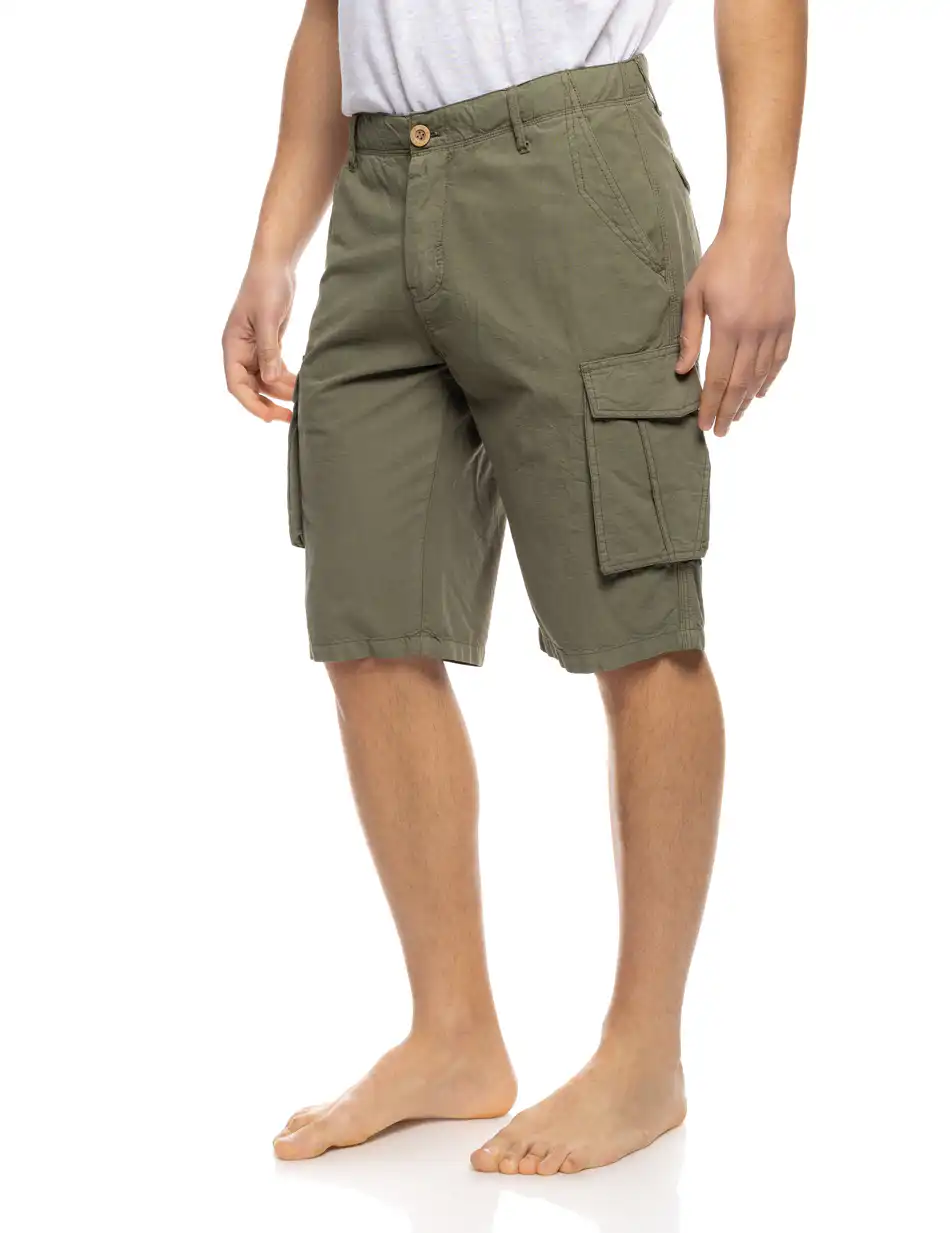 B' Ανδρική βερμούδα cargo 53-221-003 KHAKI