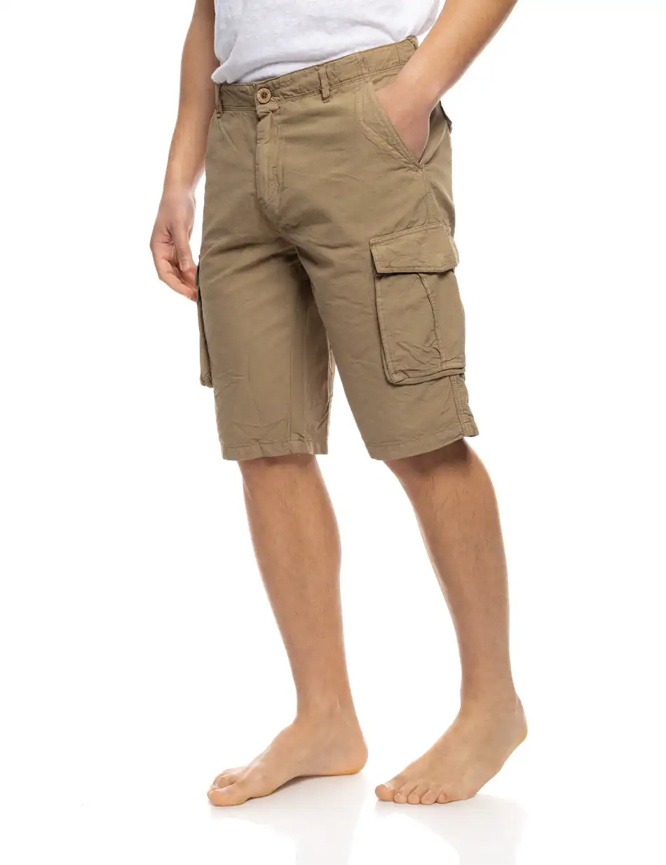 B' Ανδρική βερμούδα cargo 53-221-003 DK BEIGE