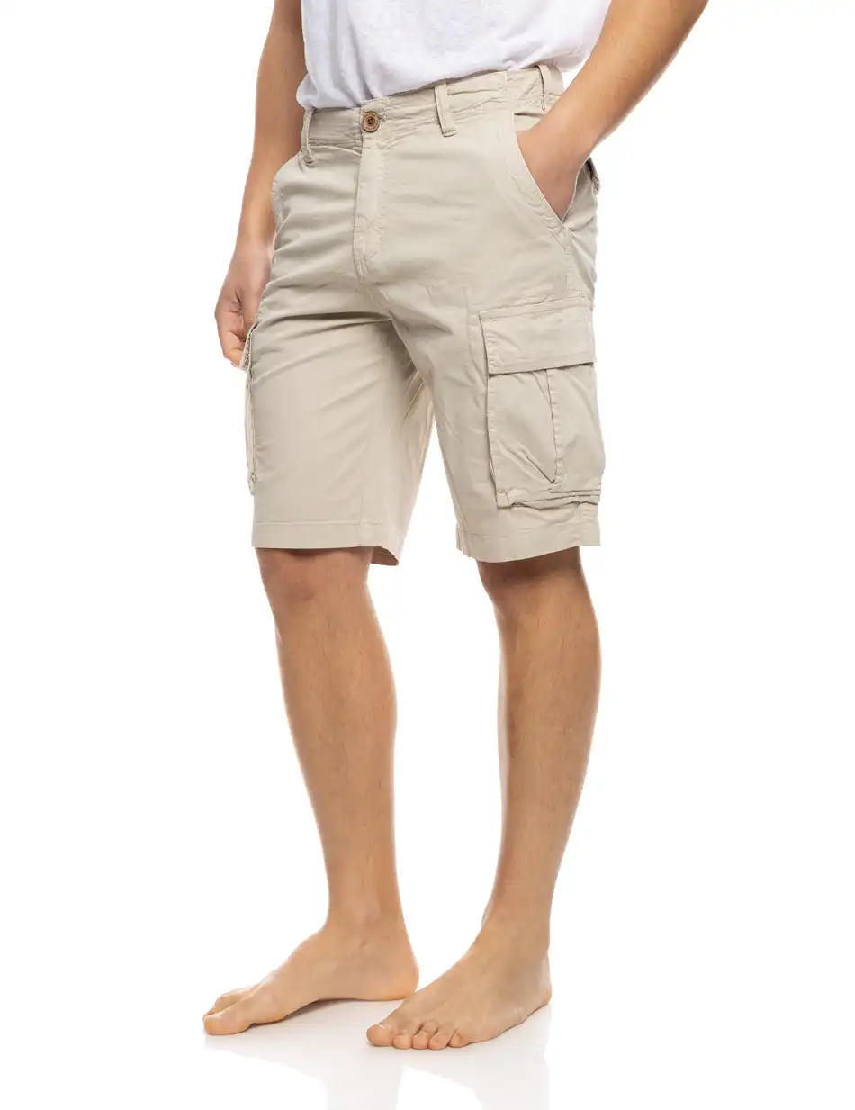 B' Ανδρική βερμούδα cargo 53-221-007 BEIGE