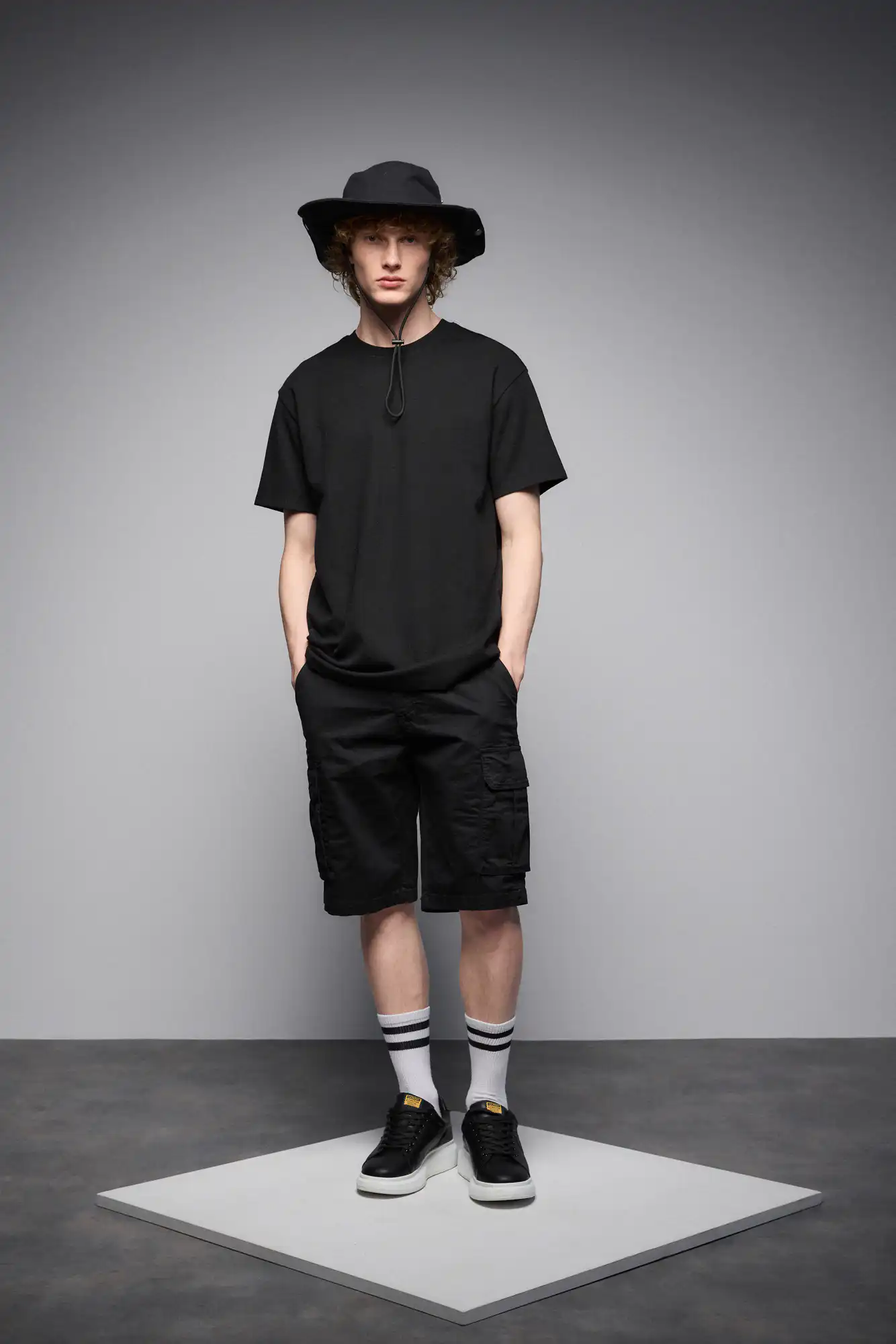 S' Ανδρική βερμούδα cargo 53-221-008 BLACK