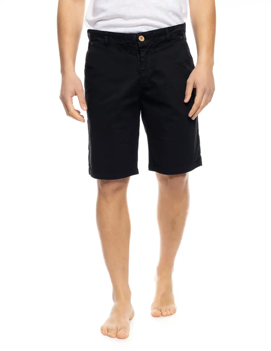 B' Ανδρική πεντάτσεπη βερμούδα 53-221-009 BLACK