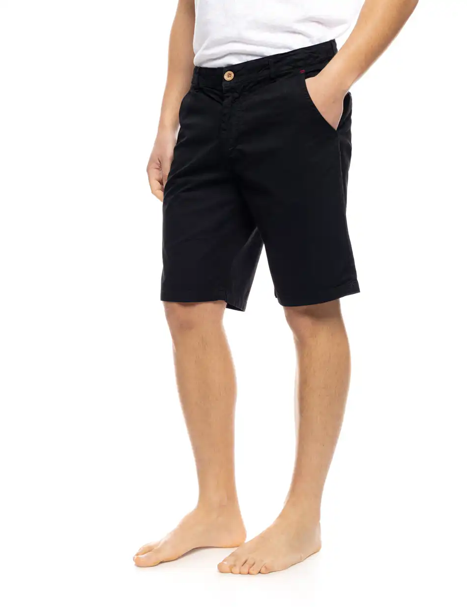 B' Ανδρική πεντάτσεπη βερμούδα 53-221-009 BLACK