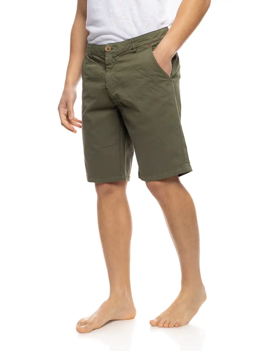 B' Ανδρική πεντάτσεπη βερμούδα 53-221-009 KHAKI