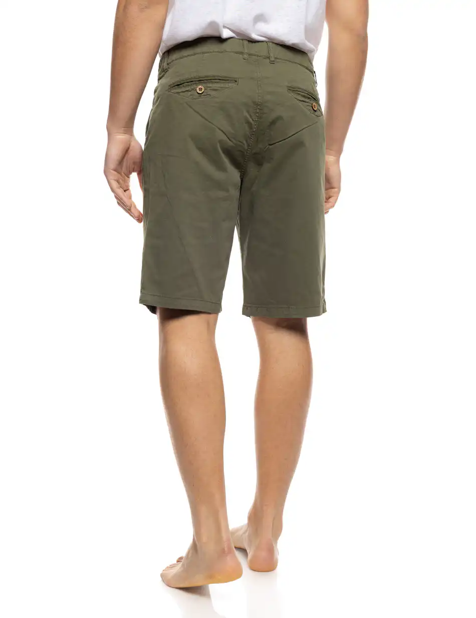 B' Ανδρική πεντάτσεπη βερμούδα 53-221-009 KHAKI