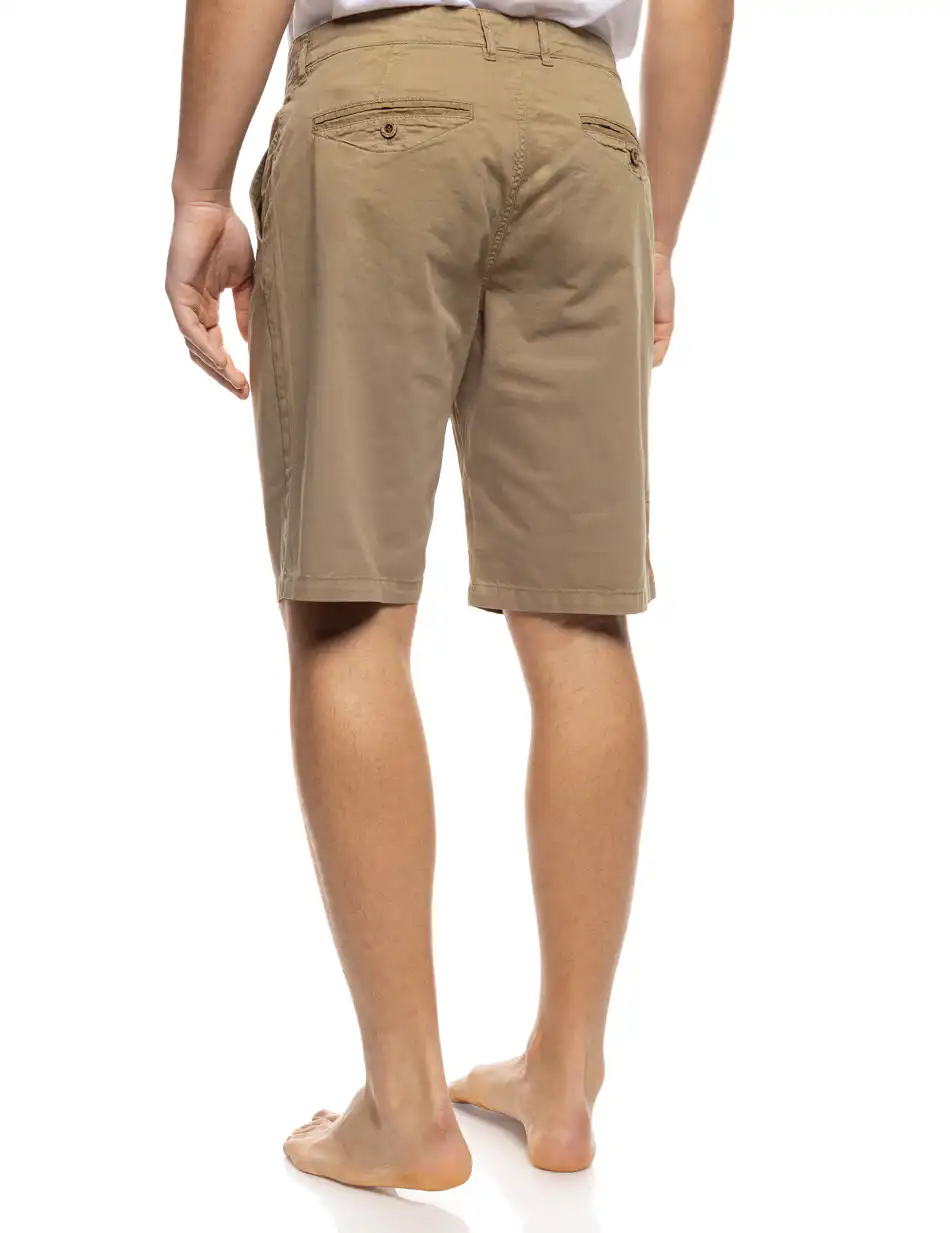 B' Ανδρική πεντάτσεπη βερμούδα 53-221-009 DK BEIGE