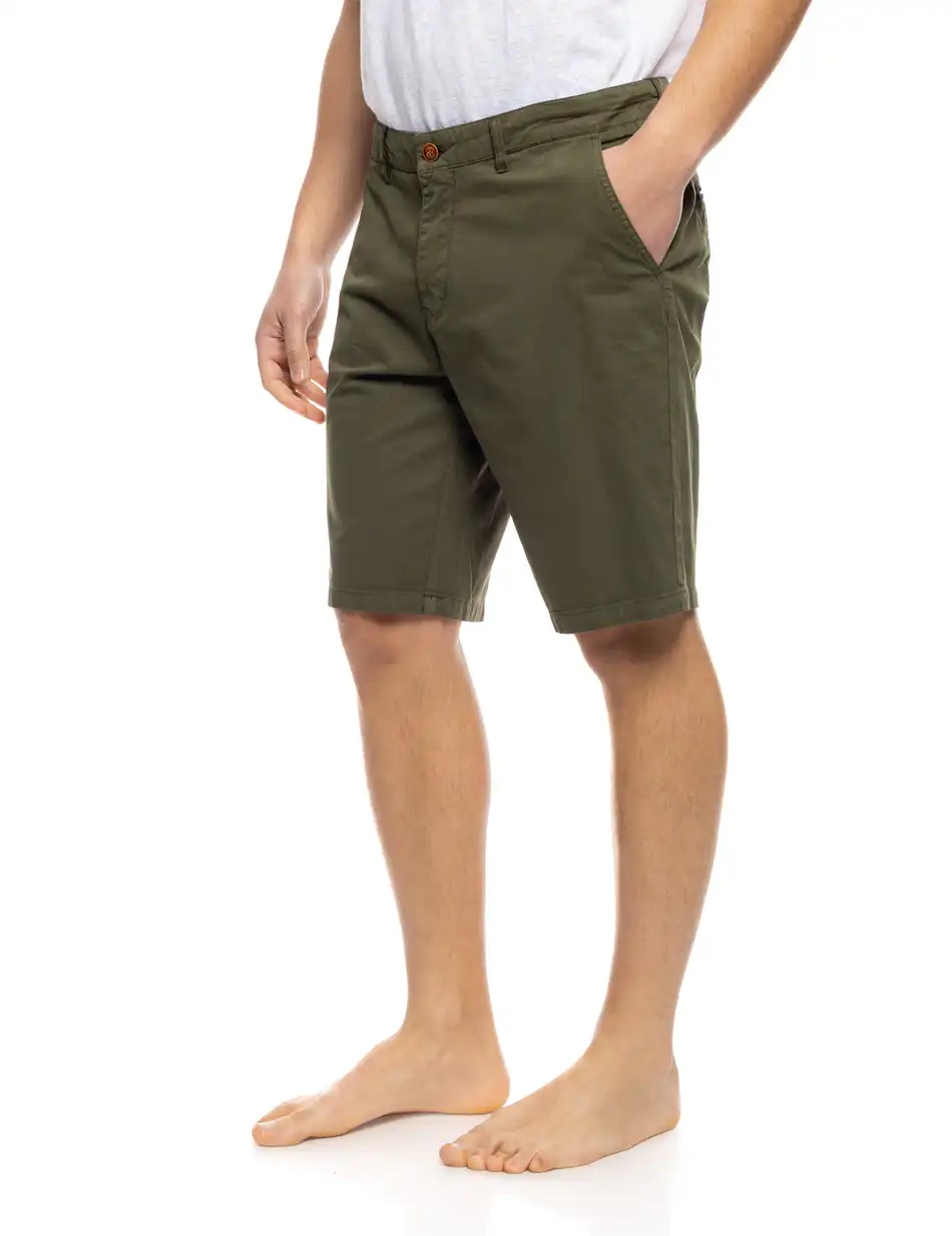 S' Ανδρική πεντάτσεπη βερμούδα 53-221-010 DK GREEN