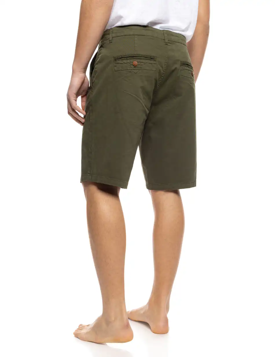 S' Ανδρική πεντάτσεπη βερμούδα 53-221-010 DK GREEN