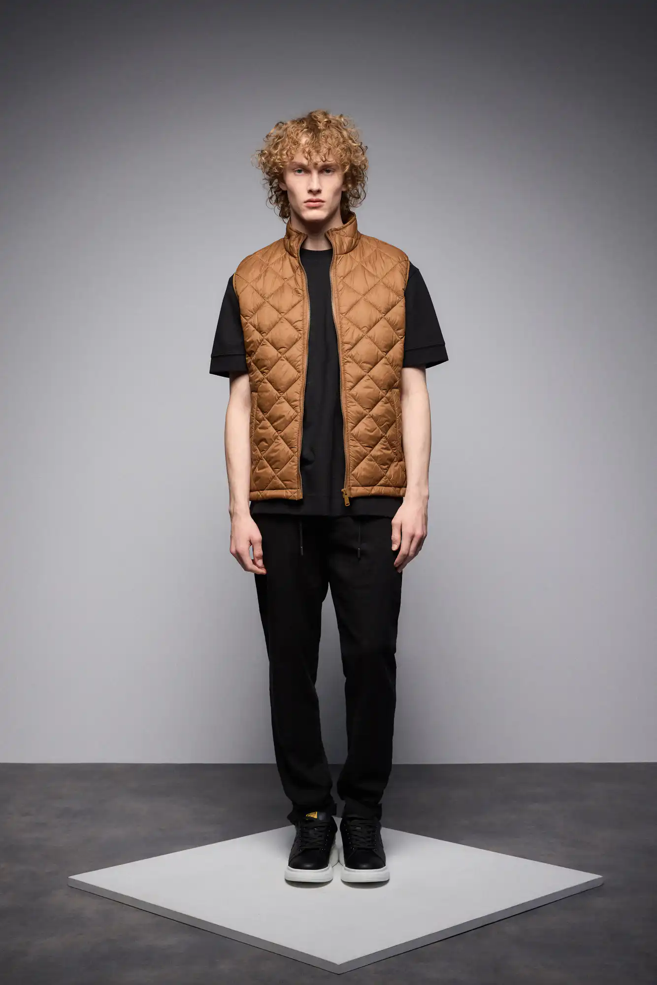 S' Ανδρικό λινό chinos παντελόνι 53-241-002 BLACK