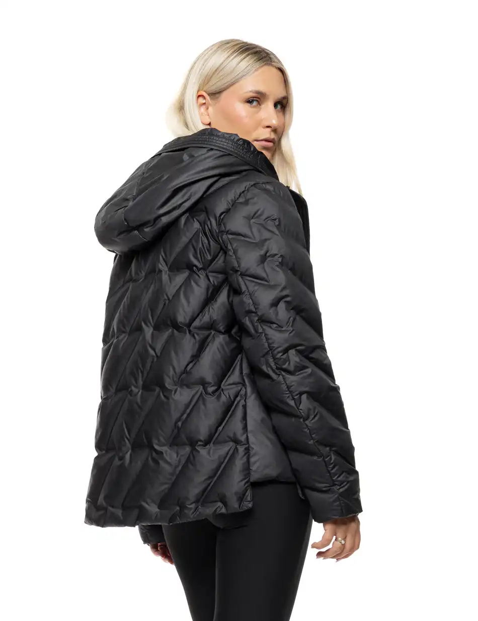 Splendid Γυναικείο demi μπουφάν με ενσωματωμένη κουκούλα 54-101-005 BLACK