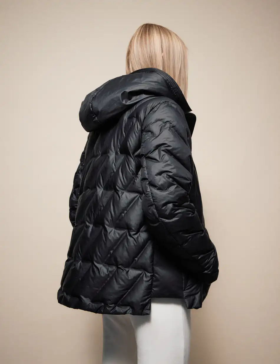 Splendid Γυναικείο demi μπουφάν με ενσωματωμένη κουκούλα 54-101-005 BLACK