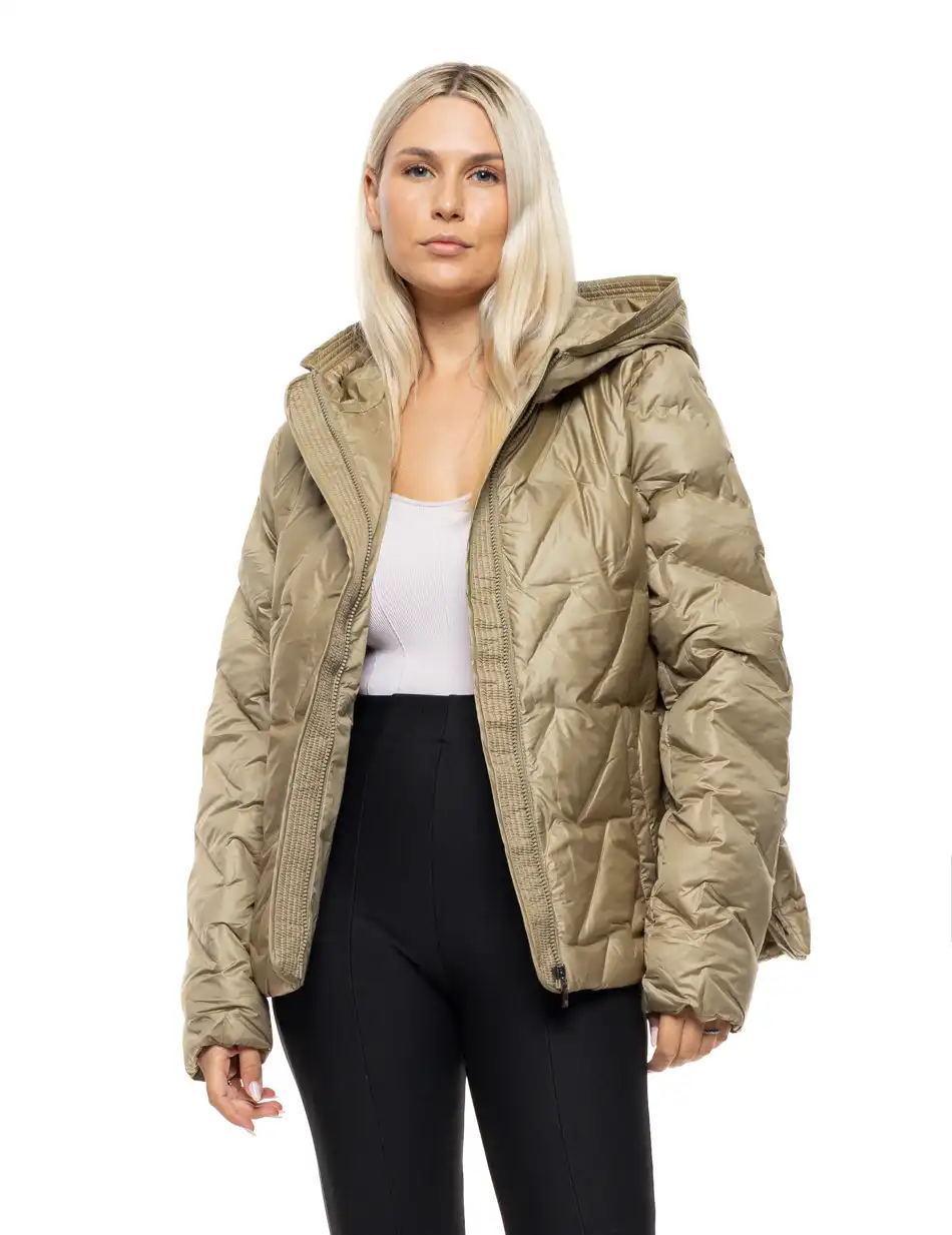 Splendid Γυναικείο demi μπουφάν με ενσωματωμένη κουκούλα 54-101-005 GREEN