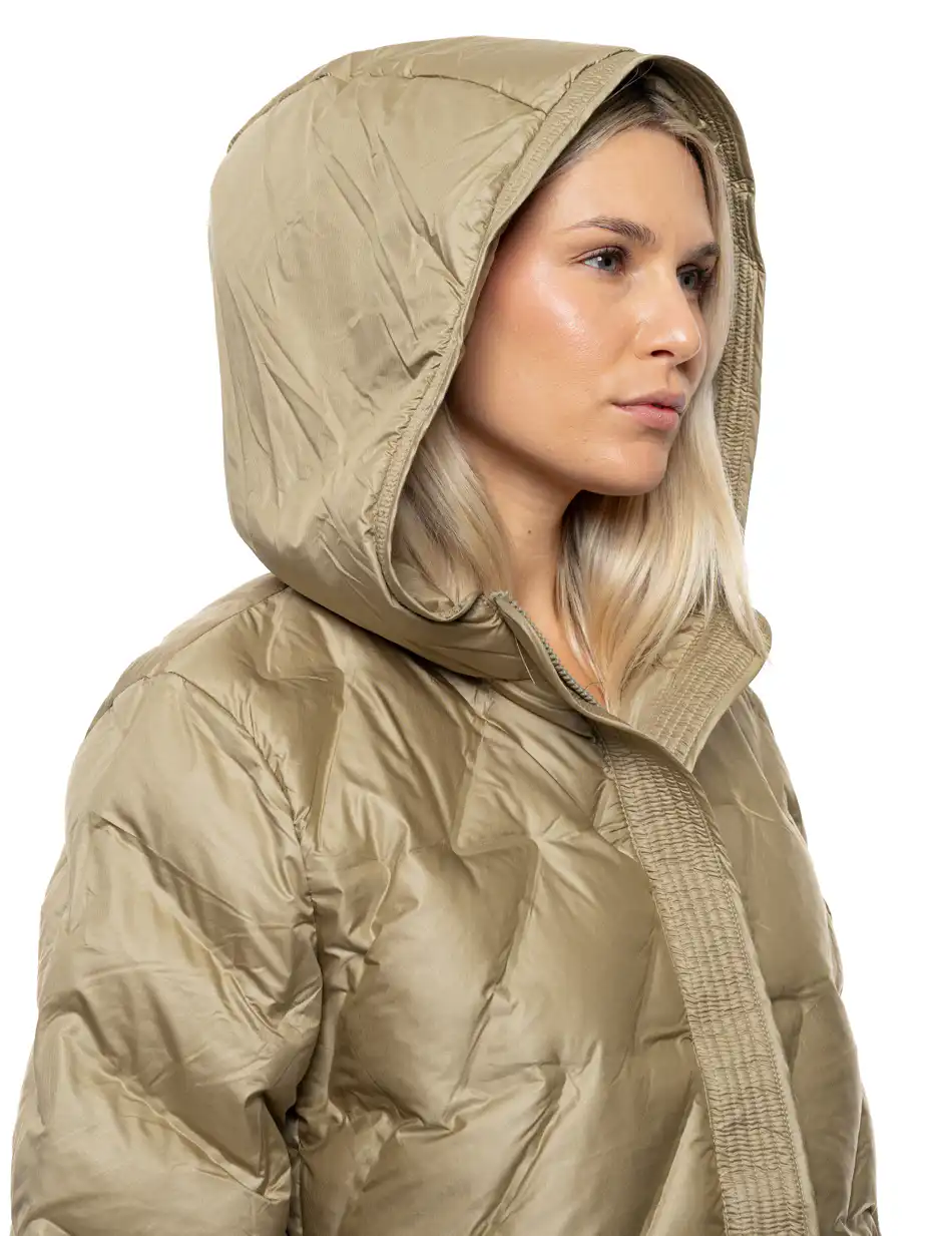 Splendid Γυναικείο demi μπουφάν με ενσωματωμένη κουκούλα 54-101-005 GREEN