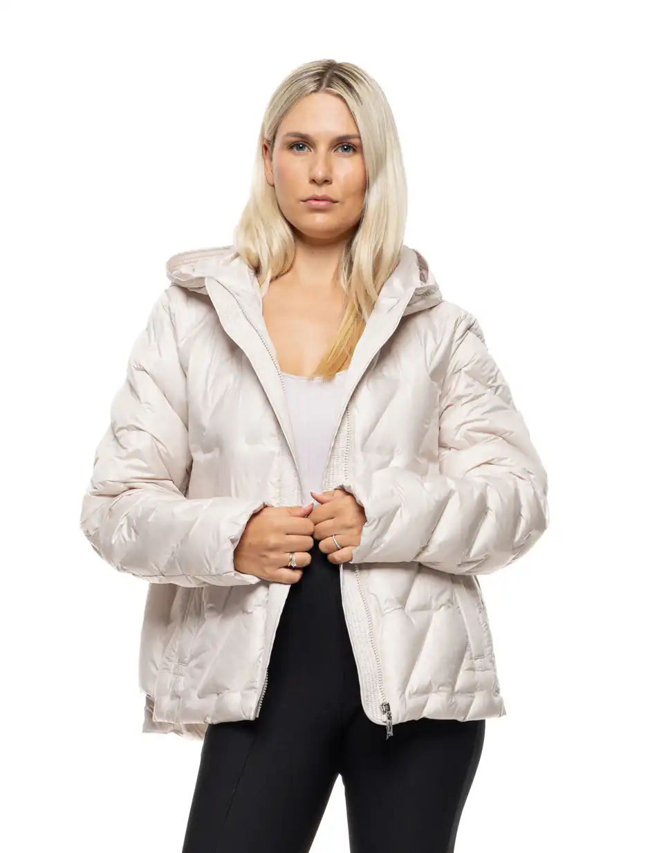 Splendid Γυναικείο demi μπουφάν με ενσωματωμένη κουκούλα 54-101-005 LT BEIGE