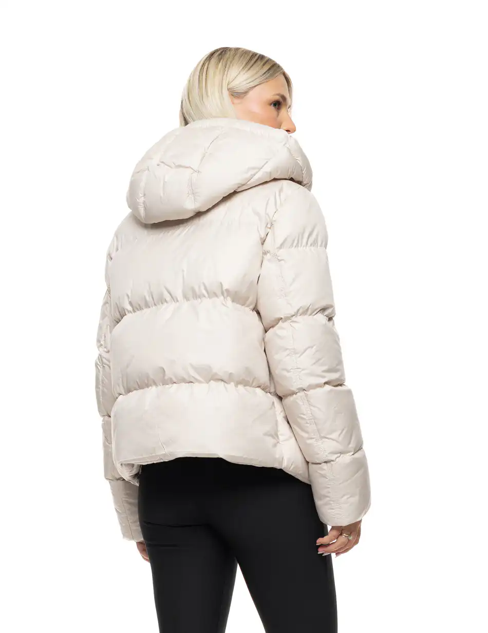 Biston Γυναικείο κοντό μπουφάν 54-101-044 BEIGE