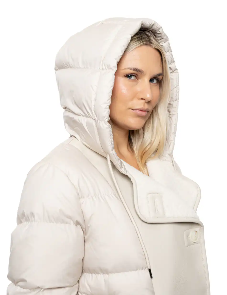 Biston Γυναικείο κοντό μπουφάν 54-101-044 BEIGE