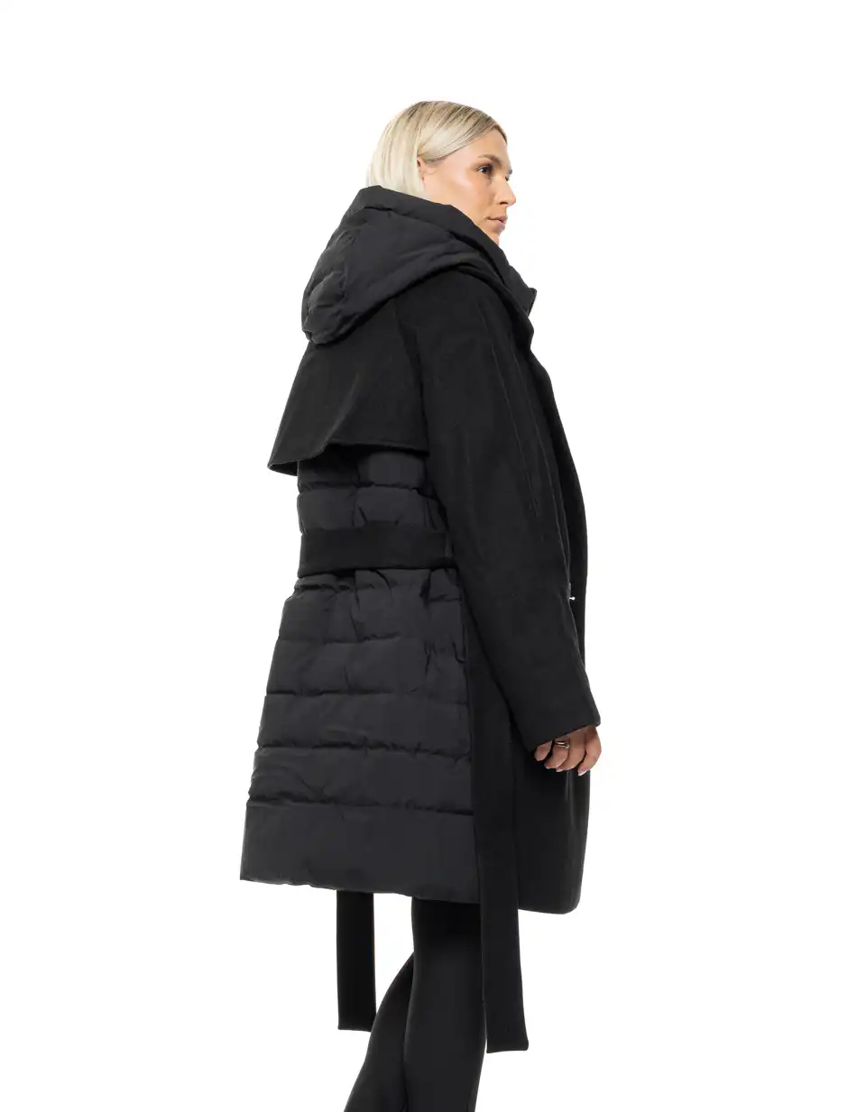 Biston Γυναικείο μακρύ μπουφάν 54-101-047 BLACK