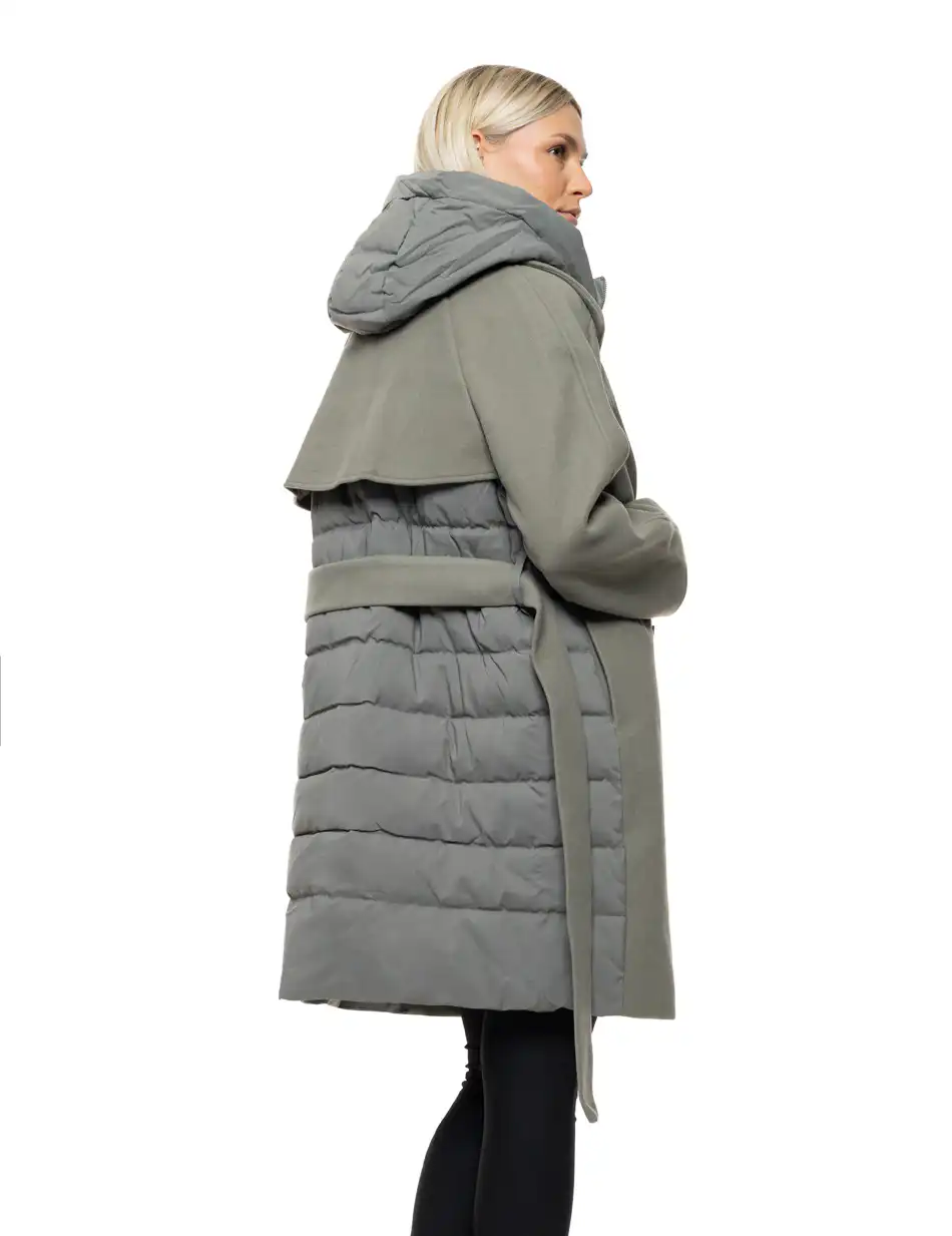 Biston Γυναικείο μακρύ μπουφάν 54-101-047 MINT