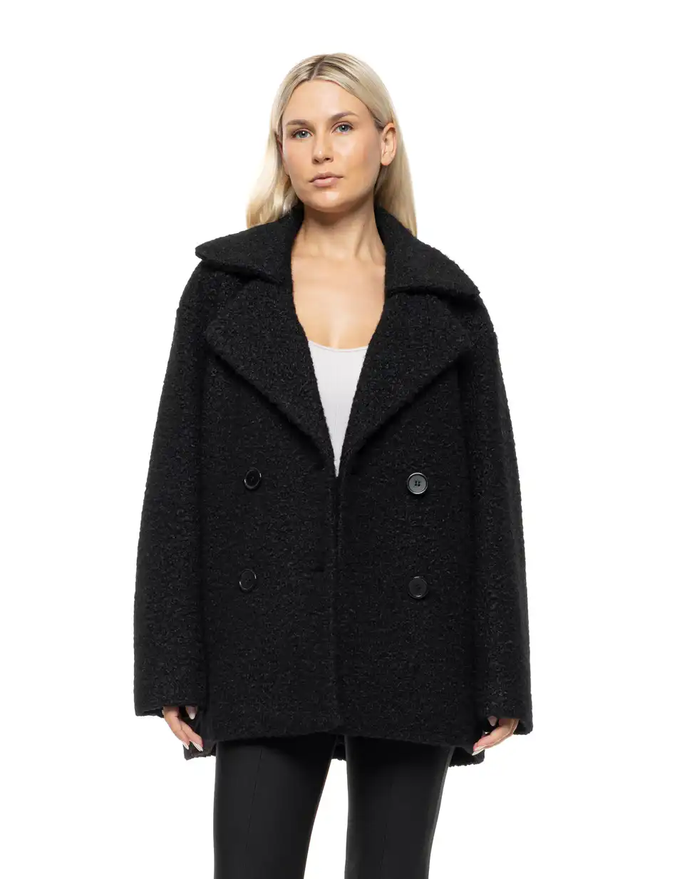 Biston Γυναικείο demi παλτό 54-101-049 BLACK