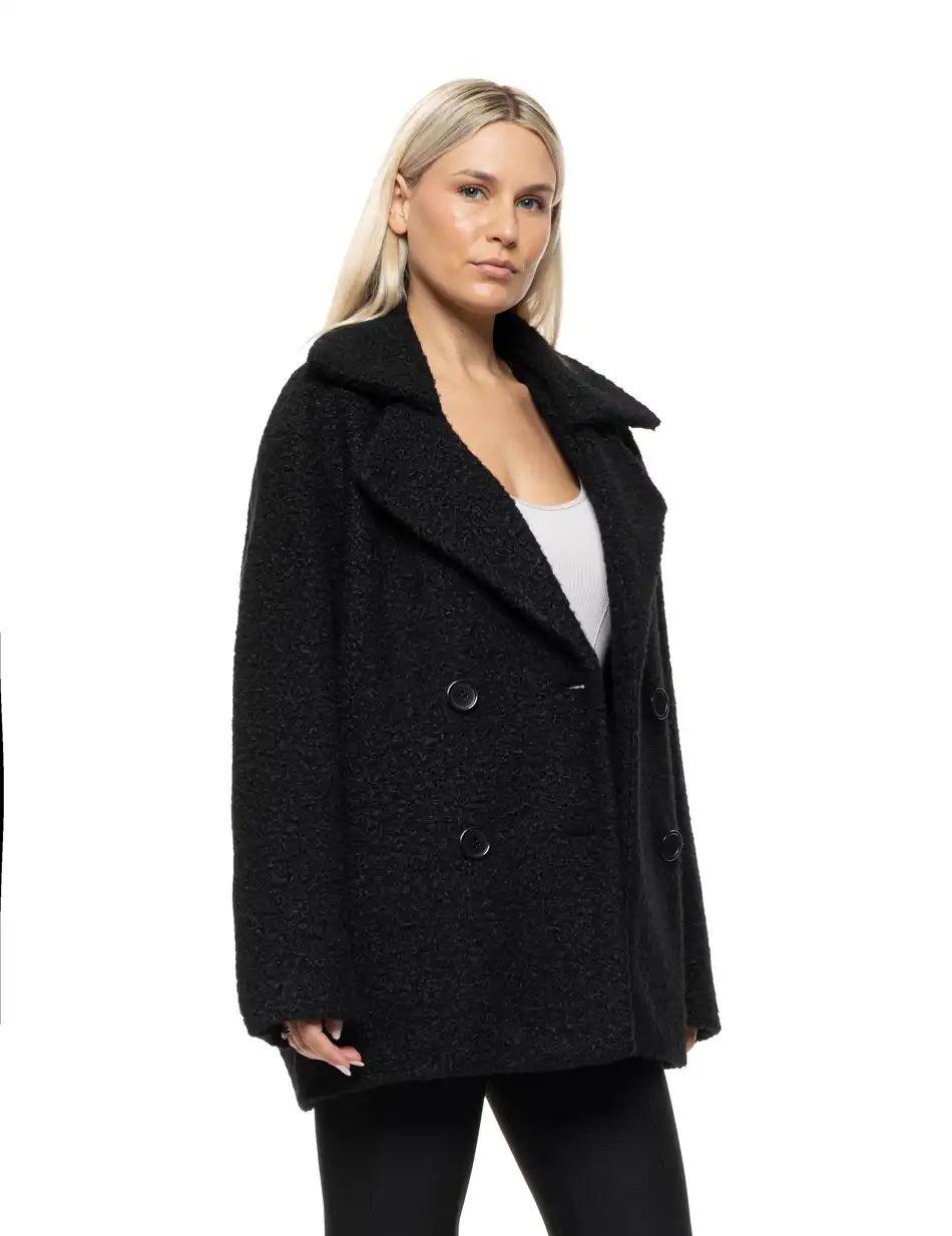 Biston Γυναικείο demi παλτό 54-101-049 BLACK