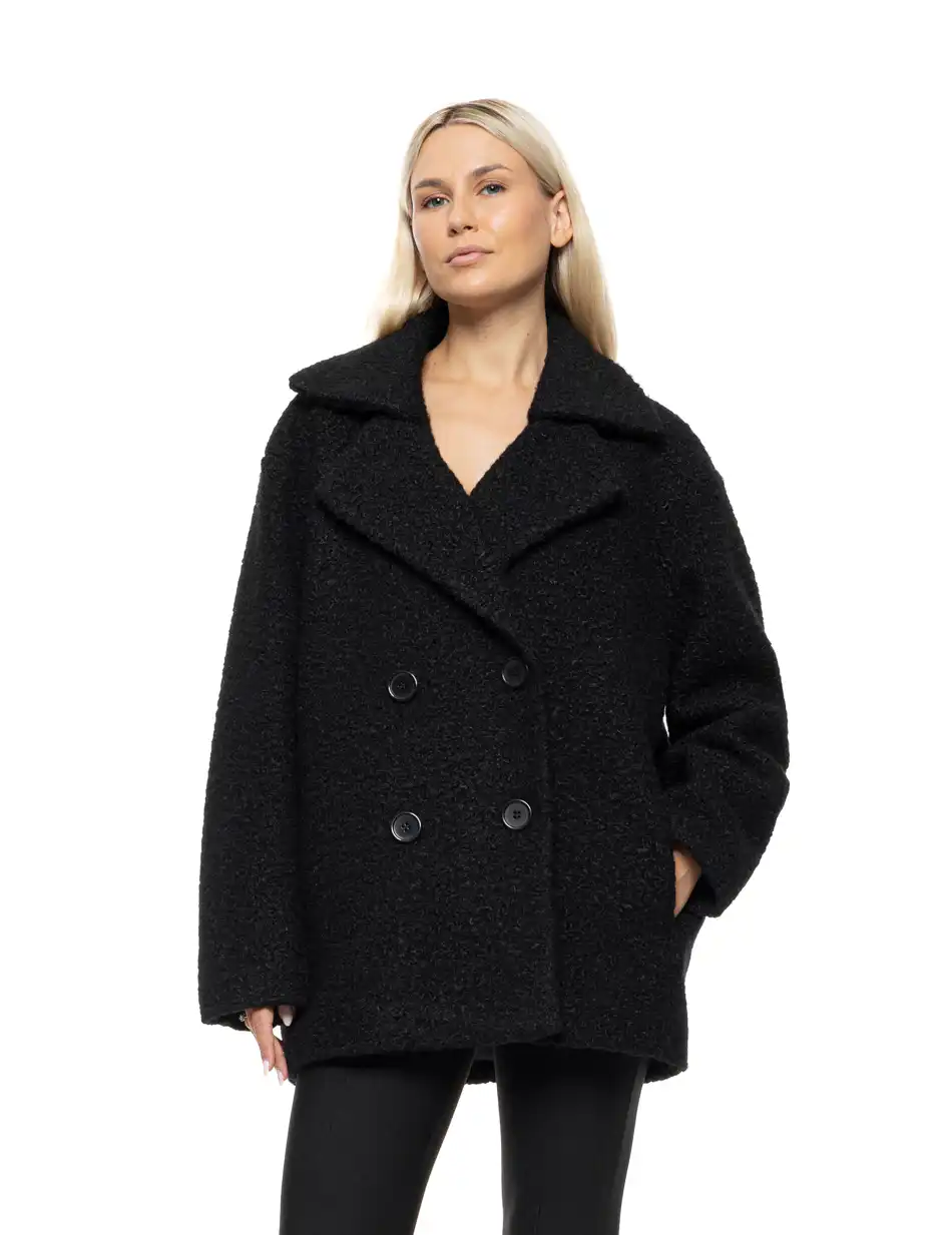 Biston Γυναικείο demi παλτό 54-101-049 BLACK