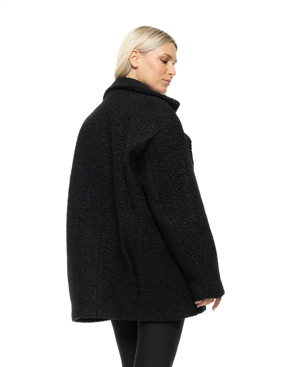 Biston Γυναικείο demi παλτό 54-101-049 BLACK