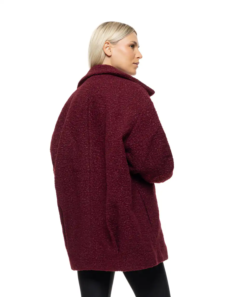 Biston Γυναικείο demi παλτό 54-101-049 WINE RED