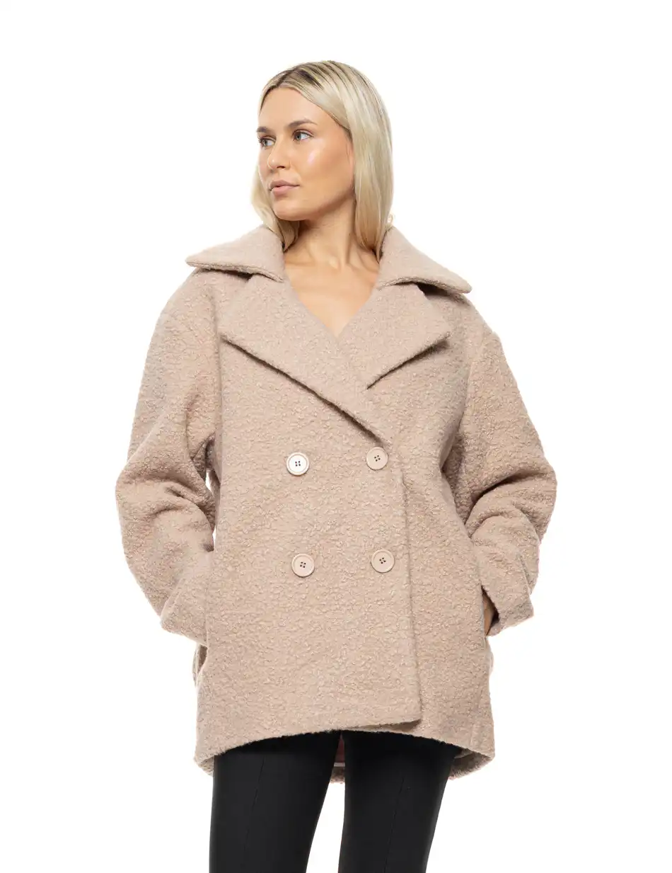 Biston Γυναικείο demi παλτό 54-101-049 BEIGE