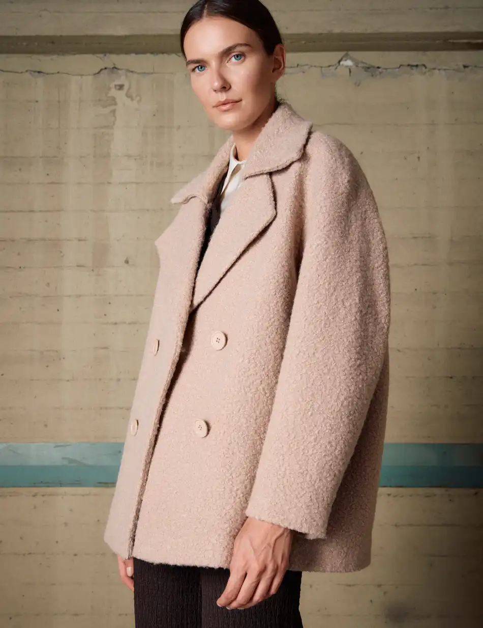 Biston Γυναικείο demi παλτό 54-101-049 BEIGE