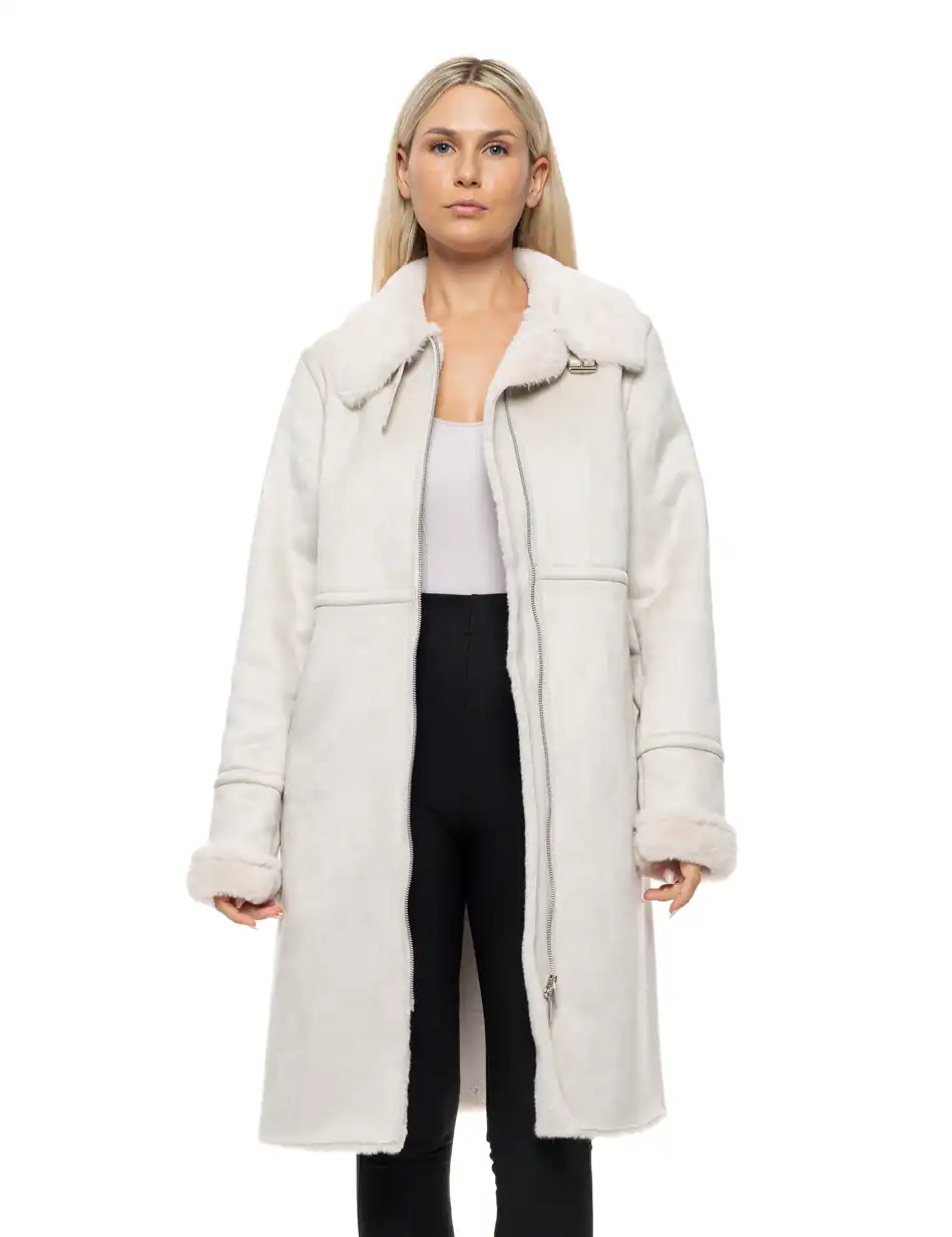 Splendid Γυναικείο demi παλτό 54-101-050 OFF WHITE