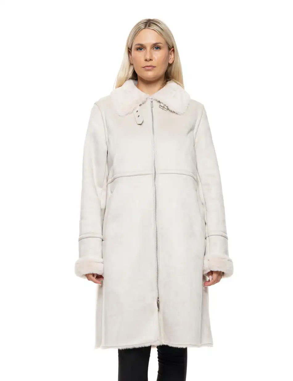 Splendid Γυναικείο demi παλτό 54-101-050 OFF WHITE