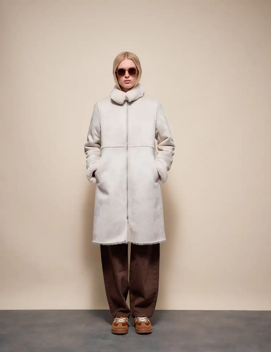 Splendid Γυναικείο demi παλτό 54-101-050 OFF WHITE