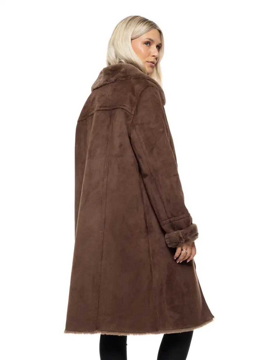 Splendid Γυναικείο demi παλτό 54-101-050 BROWN