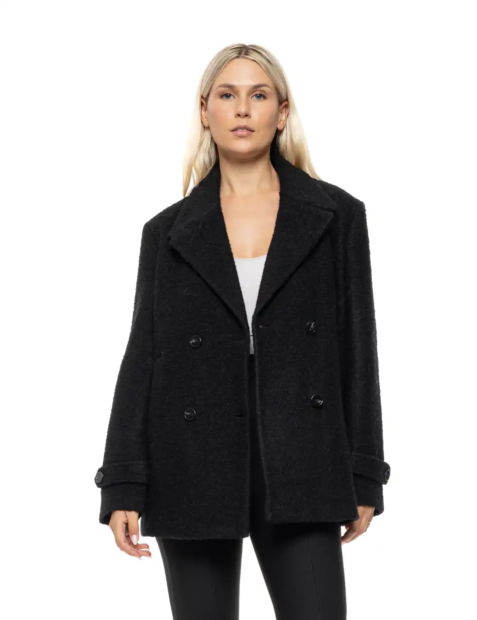 Splendid Γυναικείο demi παλτό 54-101-053 BLACK