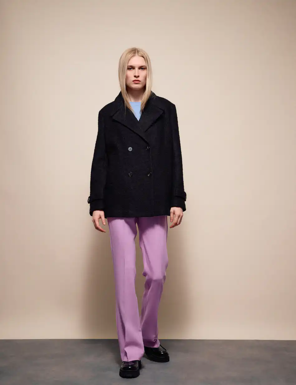 Splendid Γυναικείο demi παλτό 54-101-053 BLACK