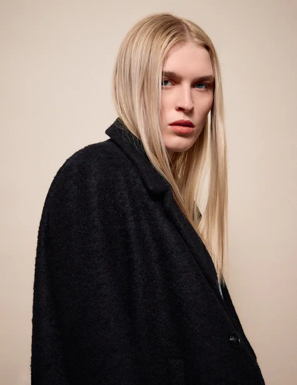 Splendid Γυναικείο demi παλτό 54-101-053 BLACK